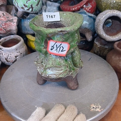 粗陶花盆手工花盆制作就这样