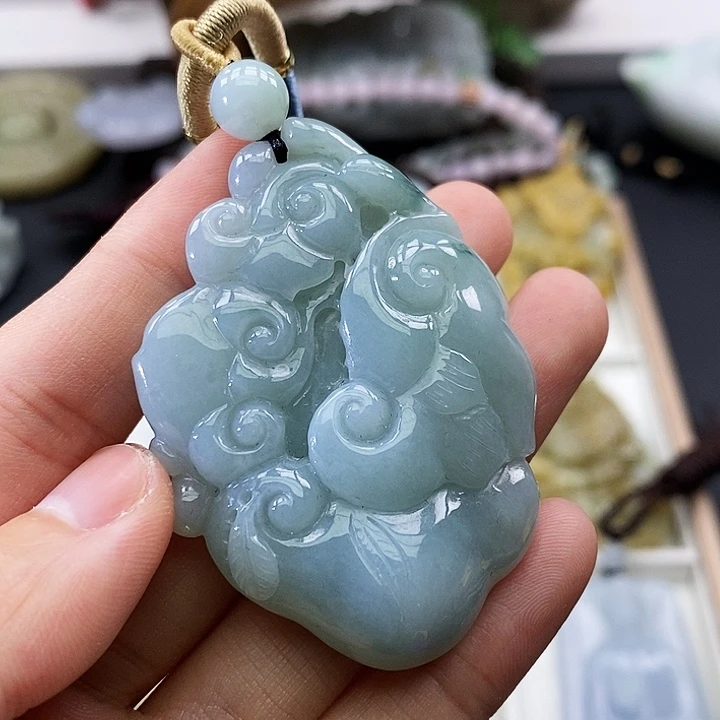 颈饰未镶嵌翡翠缅甸翡翠a货