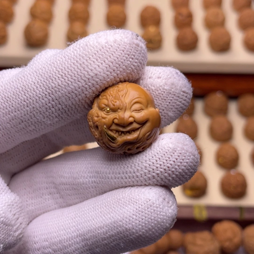 猴头核桃吊坠阿**7一念恶僧➕通体银管