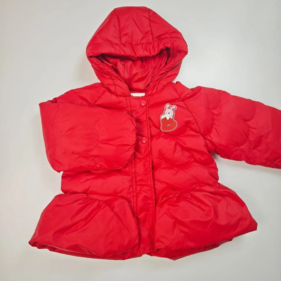 卜吉熊魔法系列新款女宝保暖加厚时尚气质洋气童装羽绒服(043)