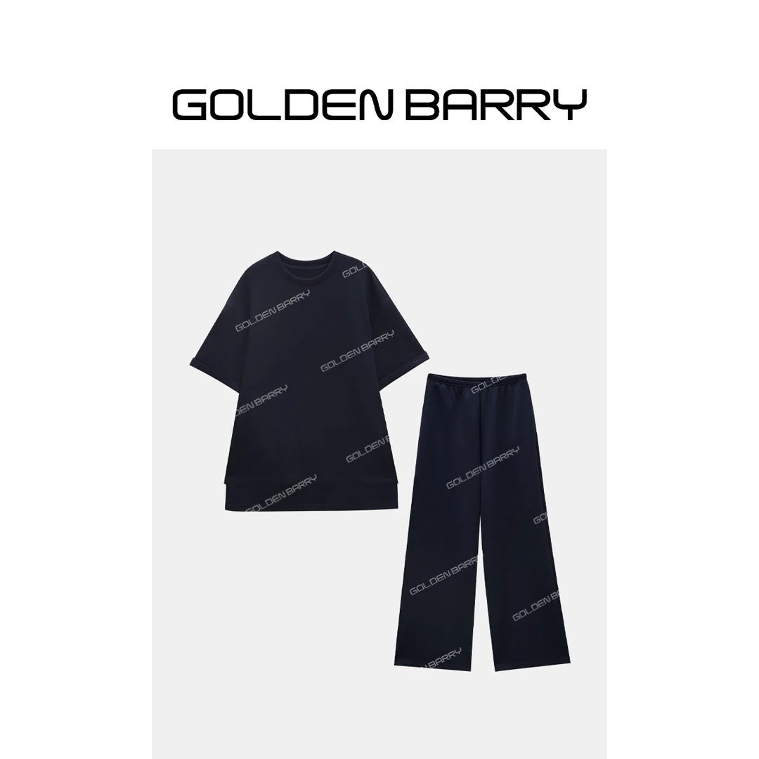 GOLDENBARRY|201993/555091夏季廓形空气层奶油套装