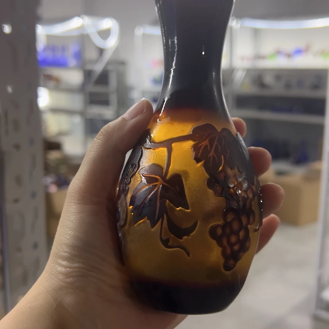 悠***闲水晶玻璃平底款微瑕一个