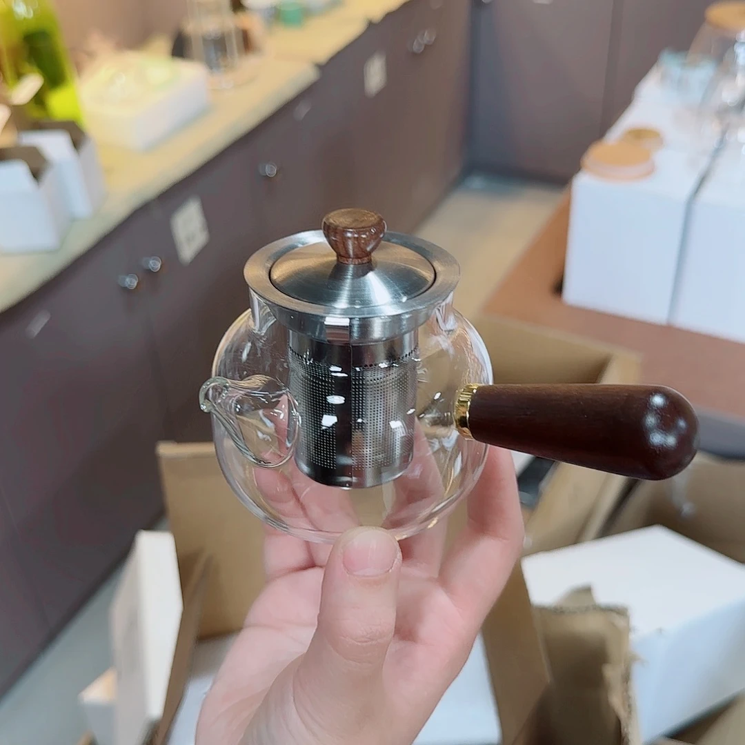 904号高硼硅玻璃侧把泡茶壶