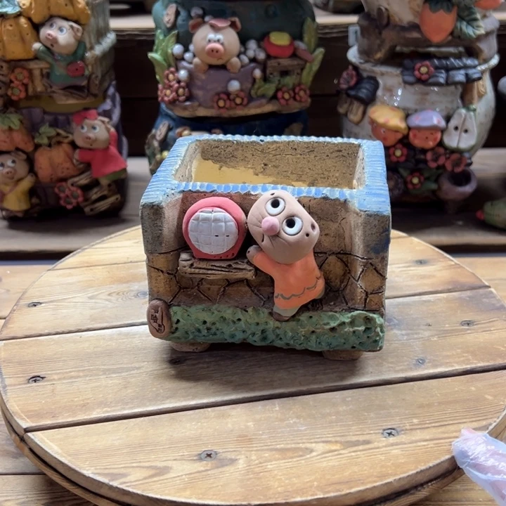 嘻哈多肉花盆百搭