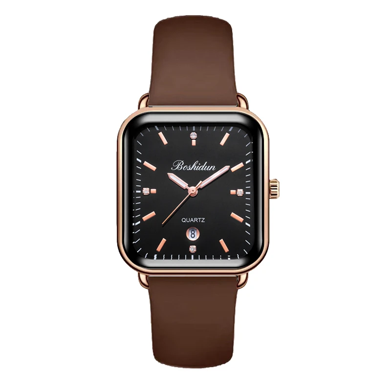 时尚气质百搭大方糖硅胶表带女款防水简约手表8183L专属