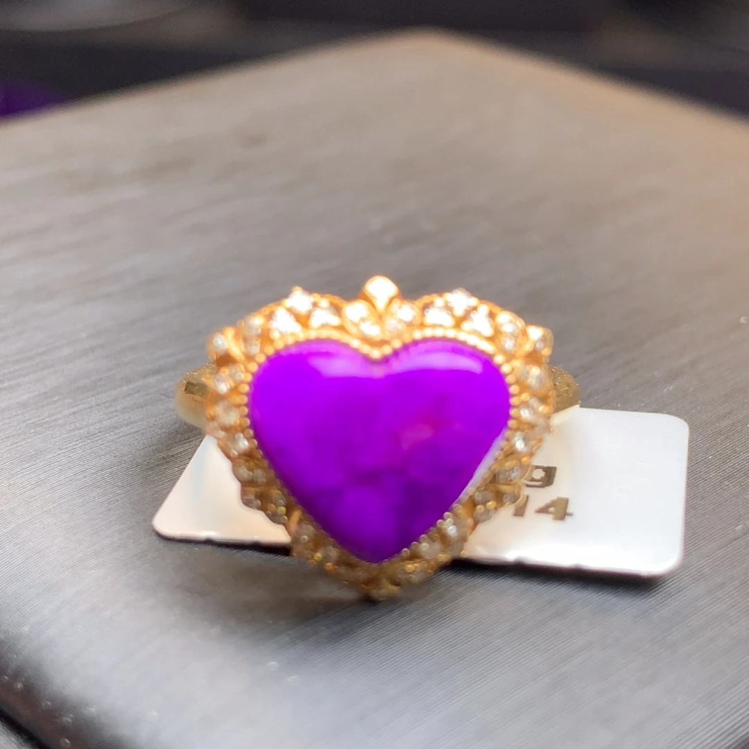 苏纪石（舒俱来）戒指18K金镶嵌