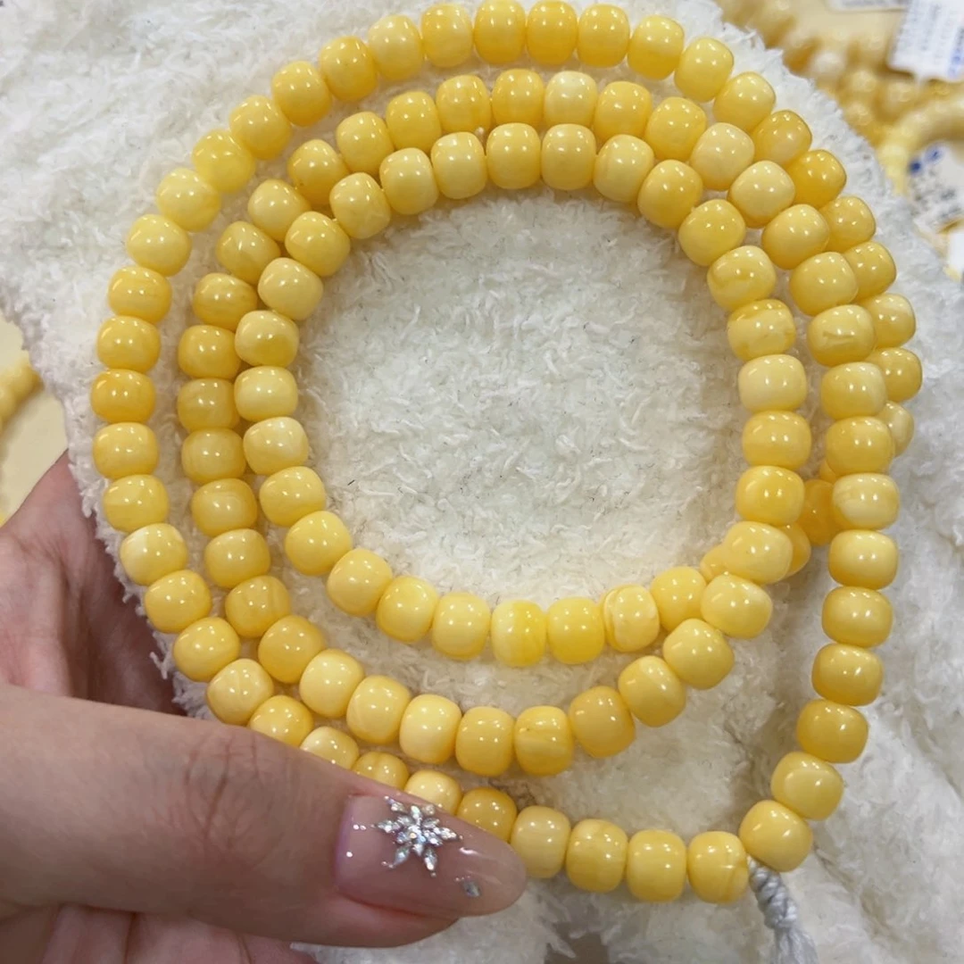 蜜蜡手链未镶嵌7.5m浓蜡清货