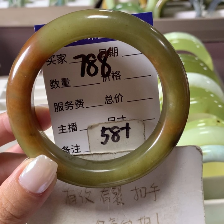 未镶嵌蛇纹石玉手镯788