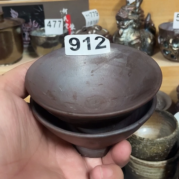 茶杯紫泥柴烧纯手工912