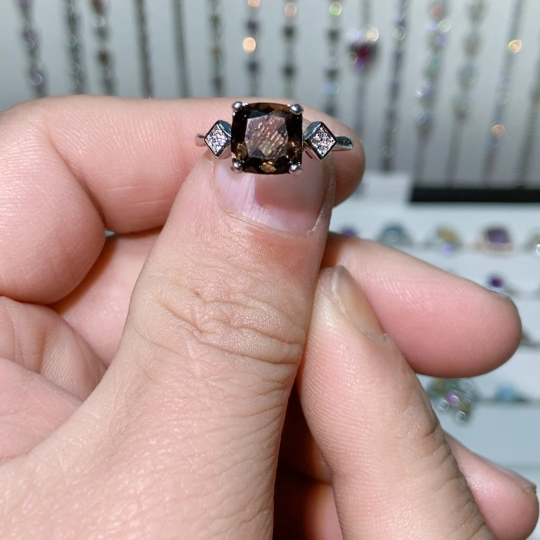 紫晶珠宝半成品银S925镶嵌