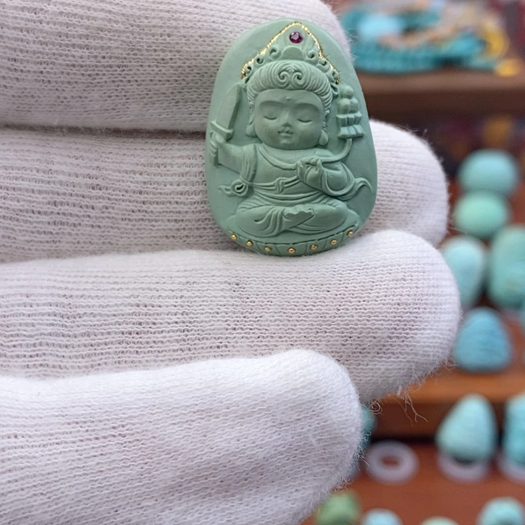 未镶嵌绿松石珠宝奇石