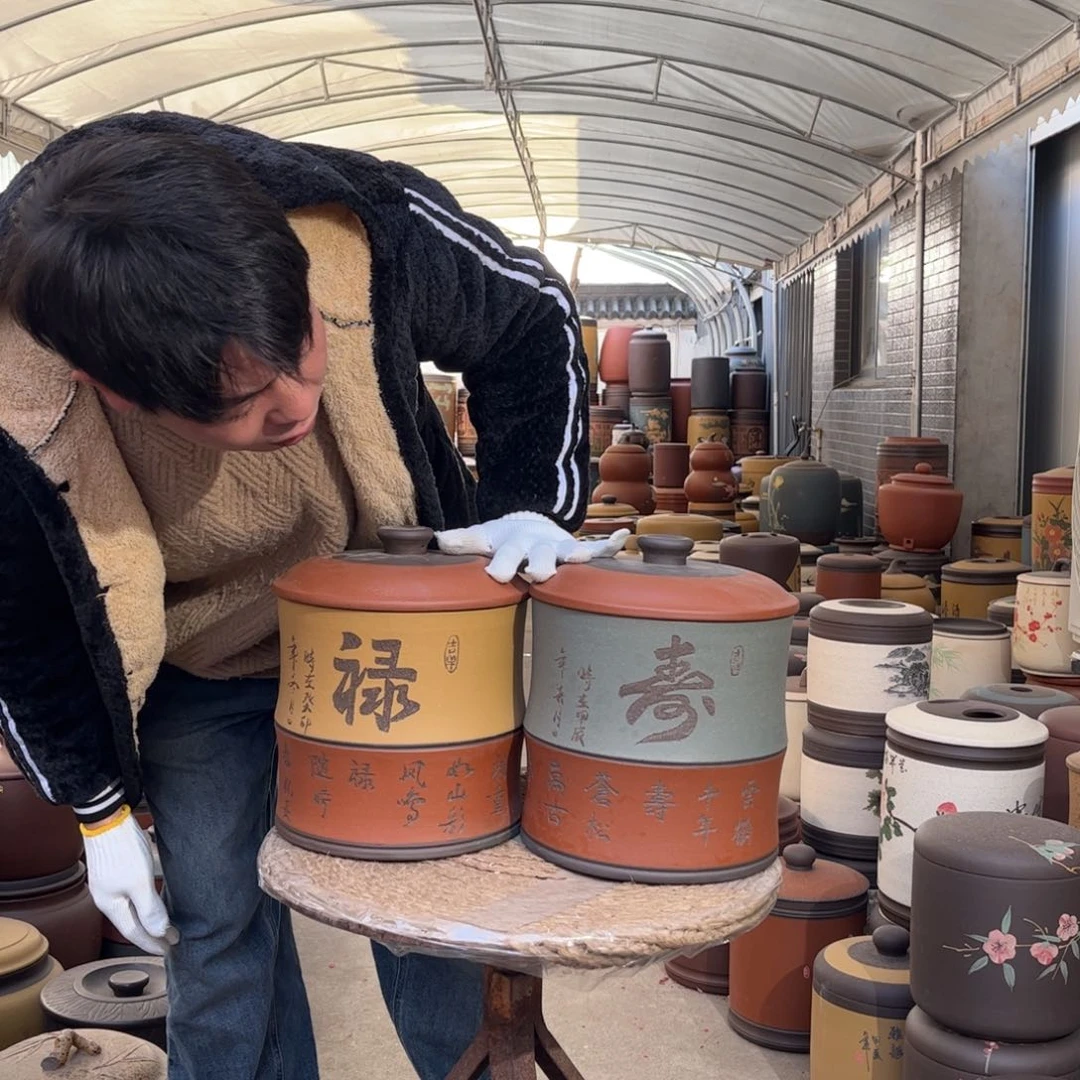 紫砂茶叶罐8 饼茶叶罐