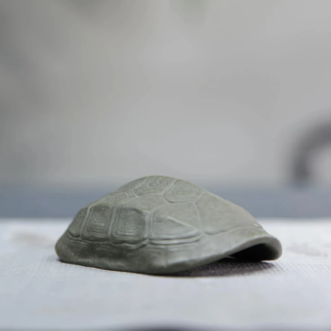 木隐砂堂 茶则 龟甲 富甲一方 复古 创意