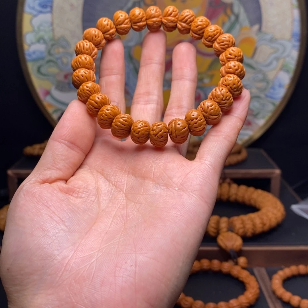 手串桃核大****号龙纹桃核蟠桃