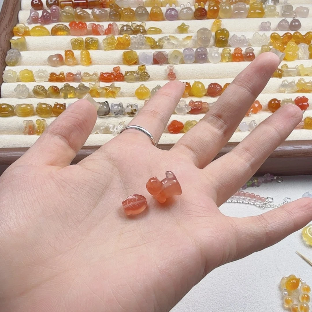 你***弟玛瑙/玉髓合金颈饰