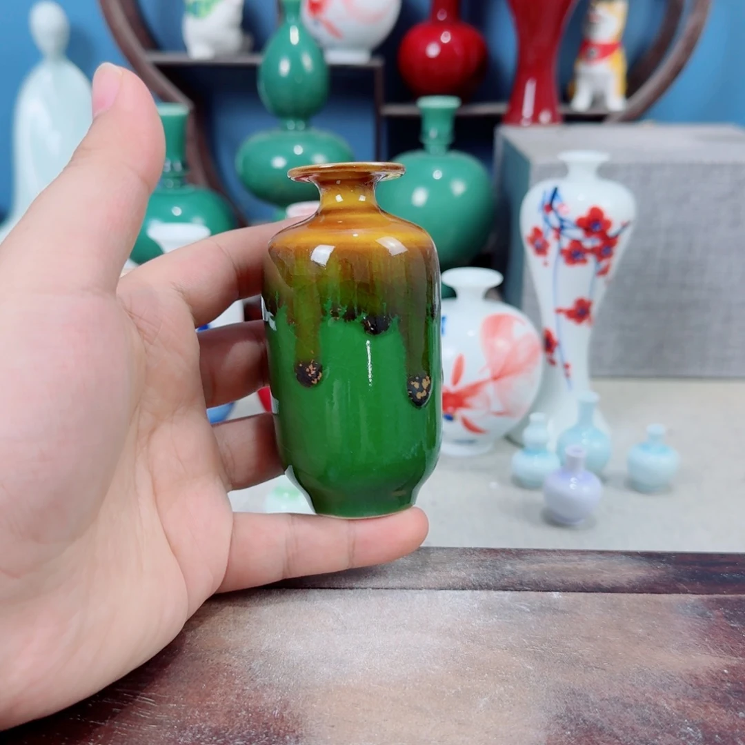 陶瓷手工小花器摆件