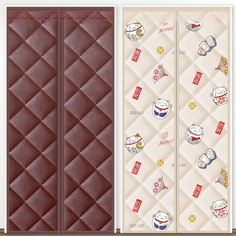 门帘冬季防风保暖棉门帘加厚家用空调保温挡风磁吸防寒隔断帘子