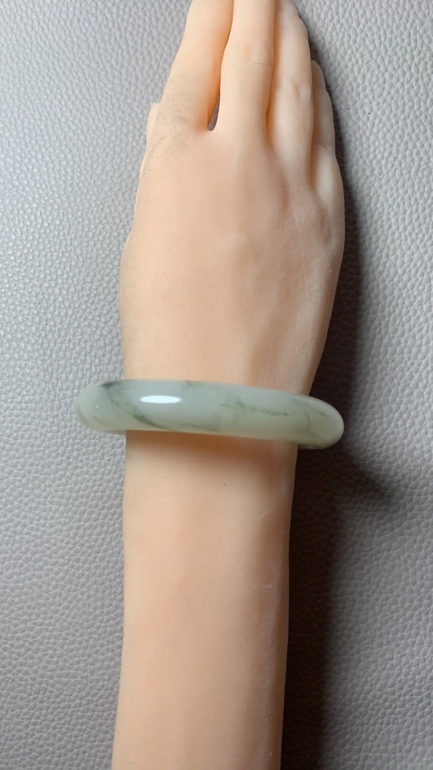 81号C-圈口57-58-天然正品-纯天然玉石-正品保障-天山翠-雪翠