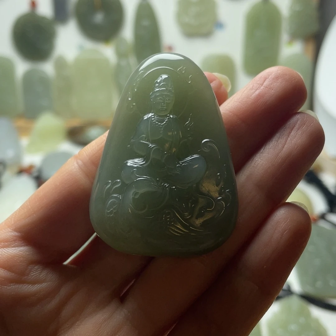 【闪购商品】双面雕工八卦牌精品高货做观音