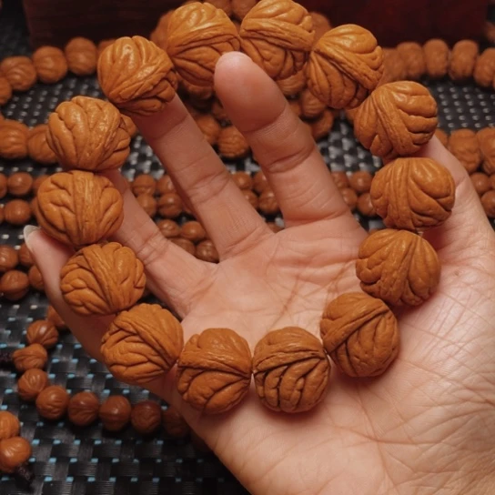 桃核手串龙纹桃核