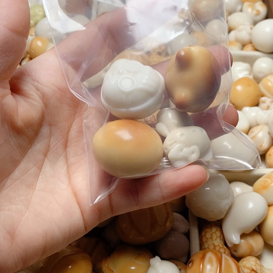 多***橙菩提根/象牙果吊坠全品四颗