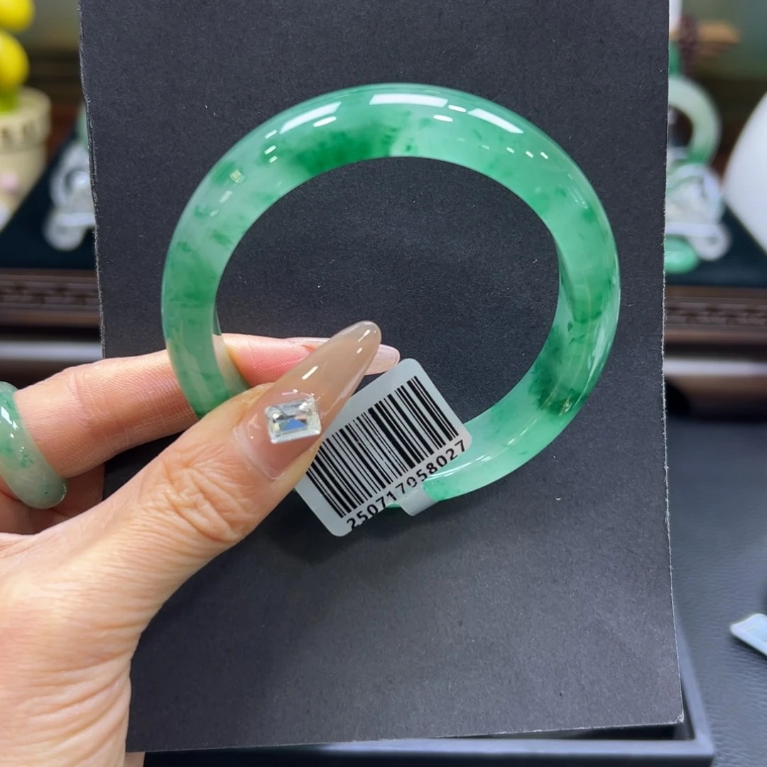 石英质玉（非洲翠）未镶嵌手镯59-60