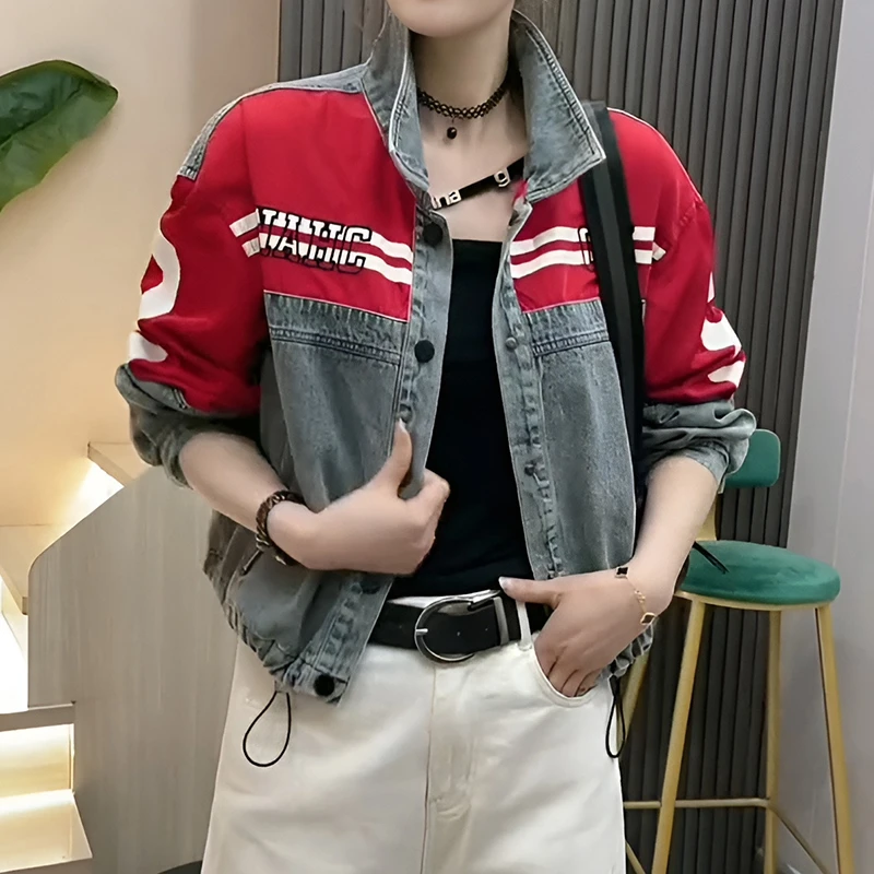 欧货2025春秋新款时尚宽松气质潮流牛仔外套女设计感小众上衣潮