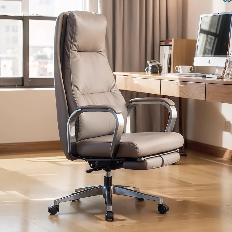 品仪老板椅真皮办公椅子可躺电脑椅家用商务大班椅高靠背书桌转椅