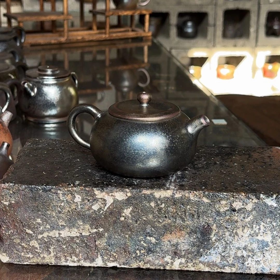 建水紫陶紫泥柴烧茶具微瑕