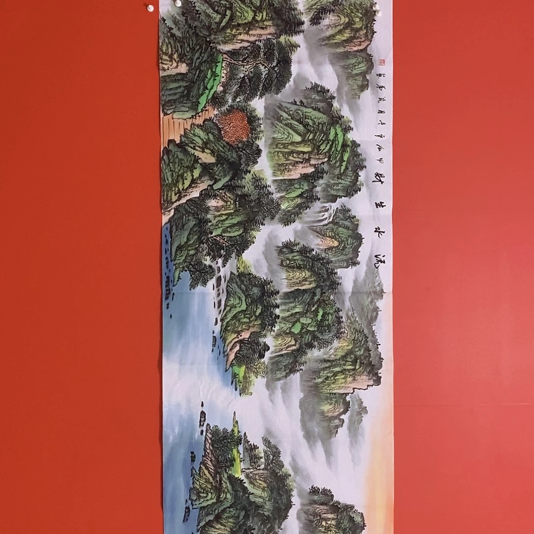 国画山水花鸟国画作品