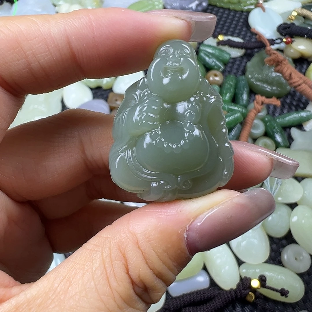 和田玉未镶嵌吊坠(不含链)