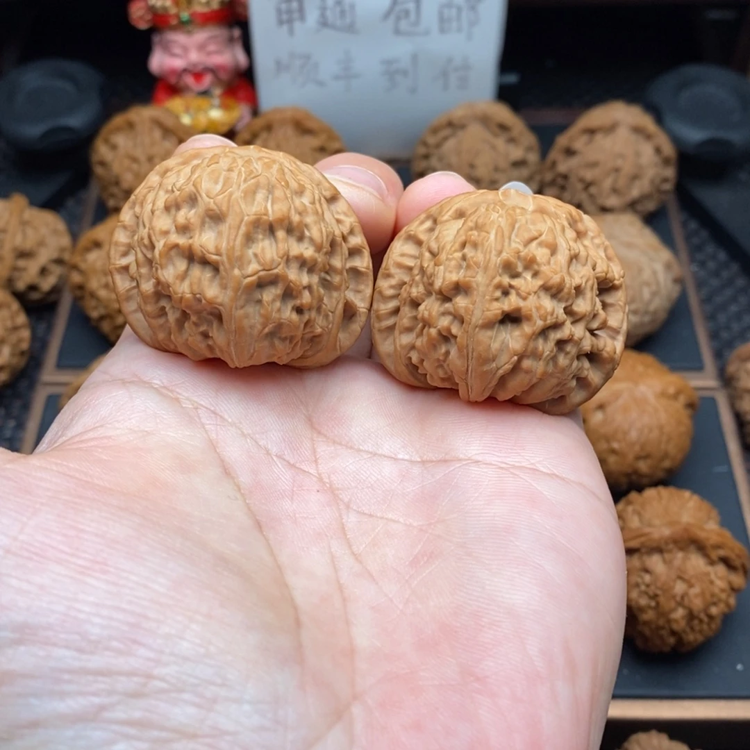 把件文玩核桃全品白狮子41尺