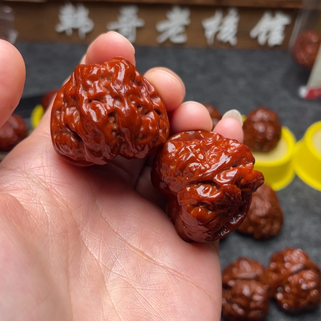 文玩核桃吊坠文玩核桃 手把件 蛤蟆头 36