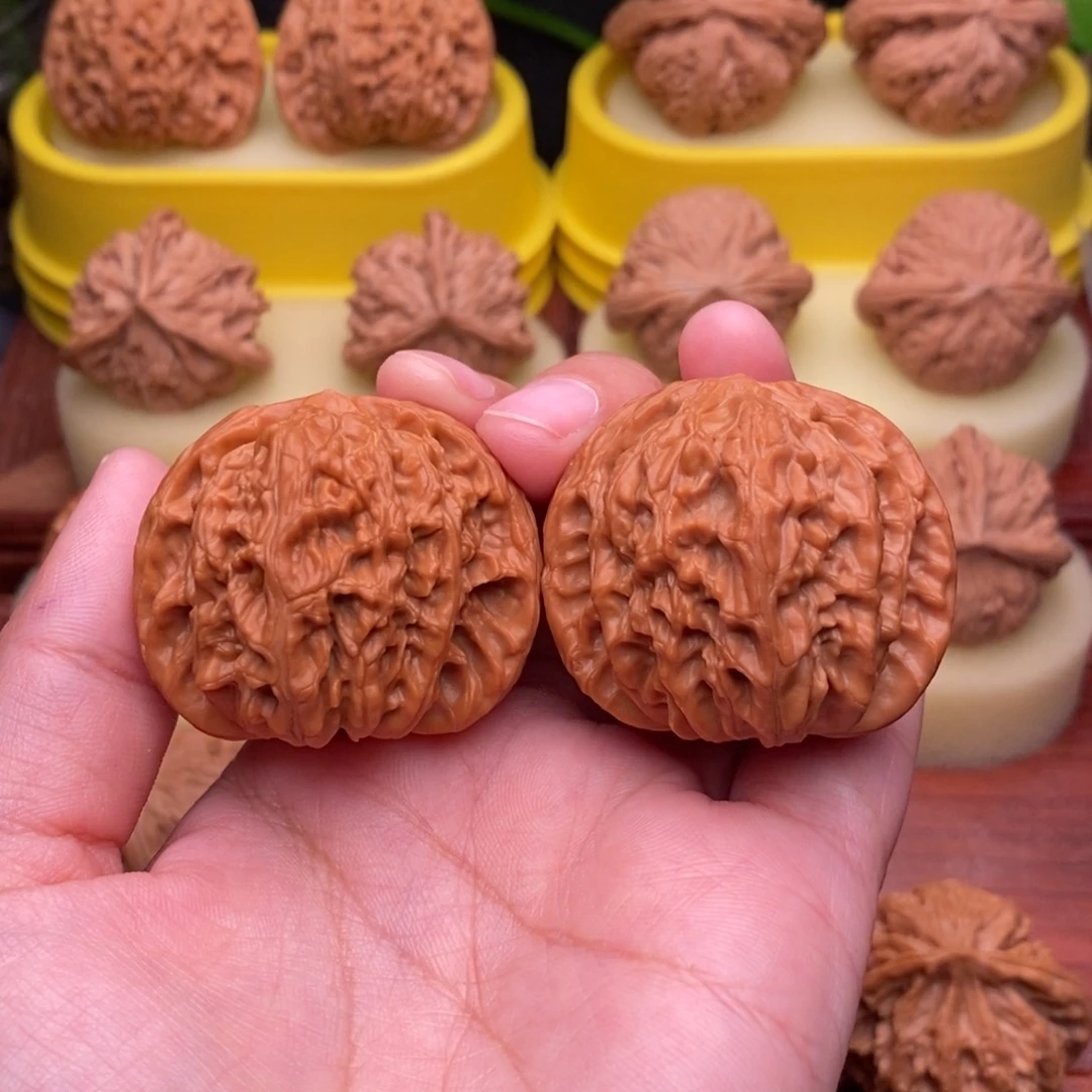 把件文玩核桃41“野生”红皮大正磨