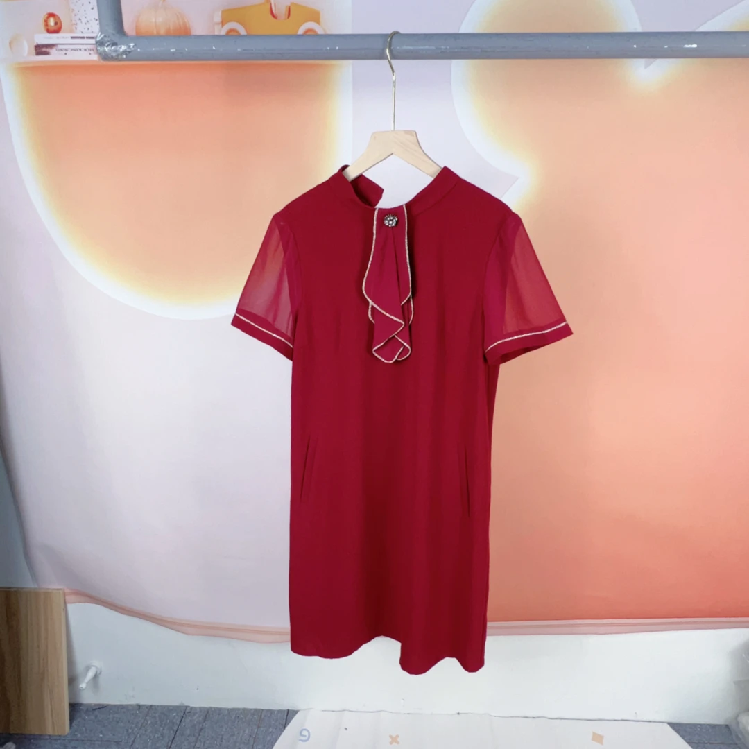 夏季时尚纯色连衣裙T182