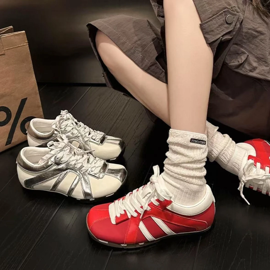 【C.H】欧货多巴胺配色德训鞋女2025复古休闲平底阿甘鞋运动鞋-15