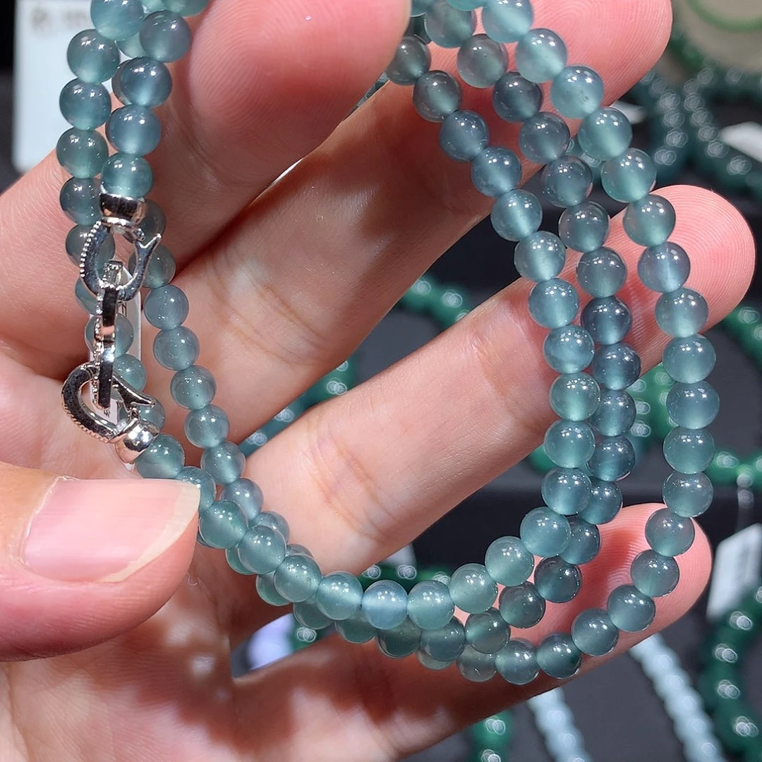 未镶嵌手链翡翠天然a货翡翠项链4.8