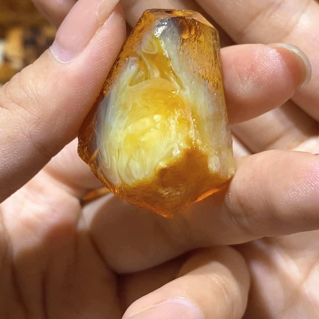 定制琥珀蜜蜡原石 13.5