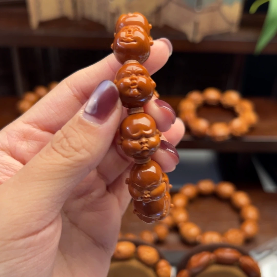 鲁***泥橄榄核手串/手链百态