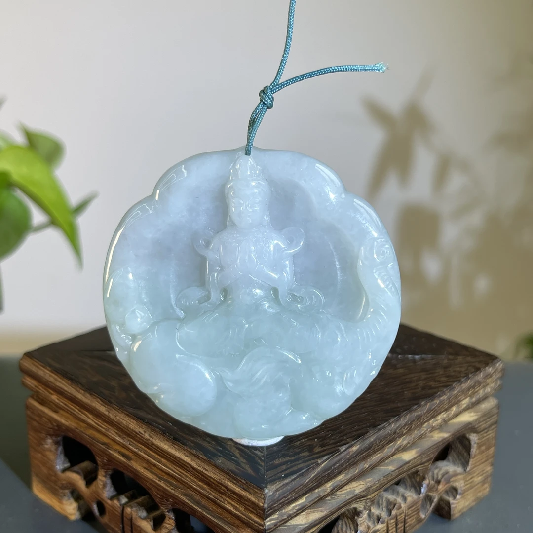 JCW27-52 天然缅甸A货翡翠 普贤