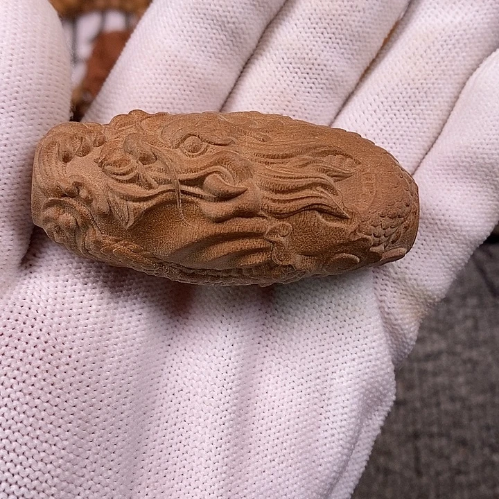 檀香木手串/手链老山檀香雕刻盘龙大天珠