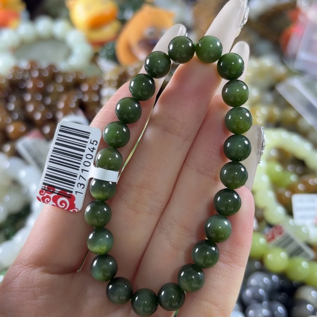 和田玉未镶嵌手链56