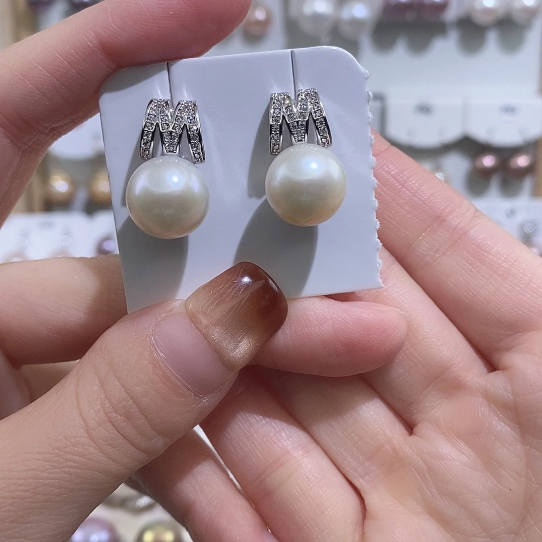 淡水珍珠耳饰未镶嵌w11.6