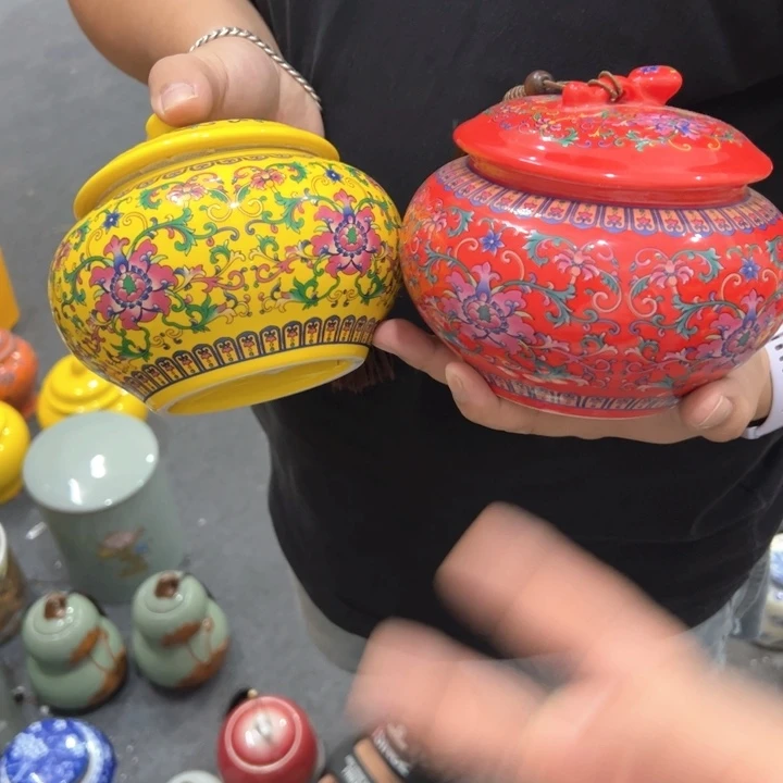 瑕疵福利品陶瓷茶叶罐