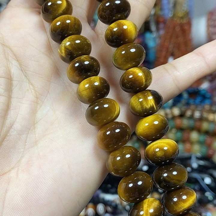 玛瑙/玉髓未镶嵌珠宝半成品A粒天然虎眼卡13mm