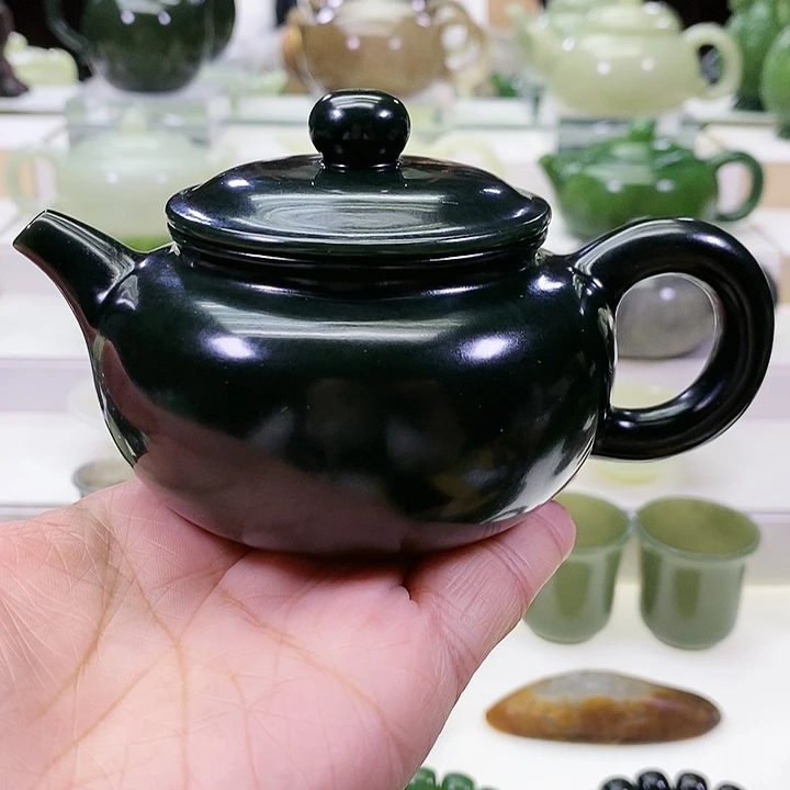 未镶嵌和田玉挂件茶壶220ml