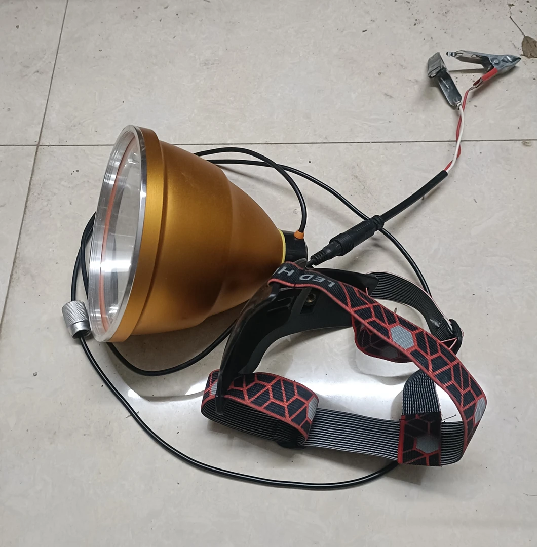 厂价直销16核超亮户外野钓 矿场黄白光led 头灯p90高亮头灯