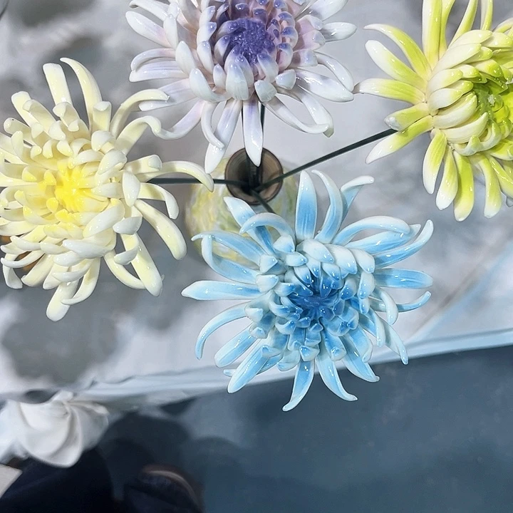 正品手工陶瓷花花拍下备注颜色