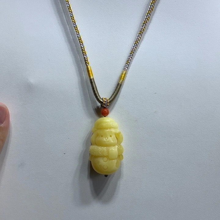 蜜蜡未镶嵌颈饰吊坠