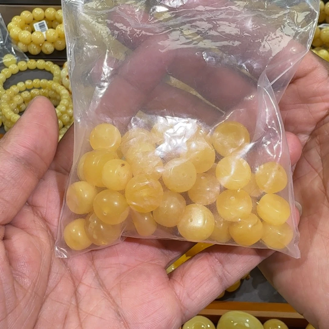 琥珀裸石未镶嵌m***金蜜蜡单珠